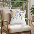 thumbnail image 4 of 24x24 Pillow Covers Set of 2, Wild Flowers Square Throw Pillow Covers for Couch/Sofa/Living Room, Farmhouse Country Floral Leaf Plant Decorative Soft Pillowcases for Couch Throw Pillows, 4 of 9