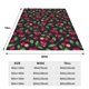 thumbnail image 3 of Balery Ripe Red Cherry Manta de Felpa Suave y Acogedora – Cobija de Franela Aterciopelada para Cama, Lavable y Cálida para Sofá, Mascotas, Transpirable-50"x40", 3 of 7
