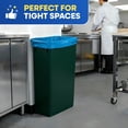 thumbnail image 5 of Plastic Prince 23 Gallon Slim Trash Can Kitchen, Commercial Tall Trash Bin Narrow, Rectangular Slim Jim Skinny Garbage Can for Home Garage Cabinet Restaurant, Green, 5 of 9