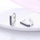 thumbnail image 4 of Real 925 Sterling Silver U Shape Hoop Earrings For Women Luxury Colorful Cz Star Moon Ear Studs Fashion Birthday Wedding Jewelry, 4 of 4