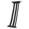 thumbnail image 1 of PCIe 5.0 X16 Riser Cable for RTX 4090 / GPU, Shielded Vertical Mount, 128Gbps High Speed Extension Cable, Backward Compatible with PCIe 4.0 / 3.0, for ITX / Water Cooling, 1 of 7