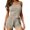 Khaki, variant on Liuchenyi Under $10 Womens Pajama Shorts Set Rib Strip Home Pajamas Cute Sleepwear for Women M