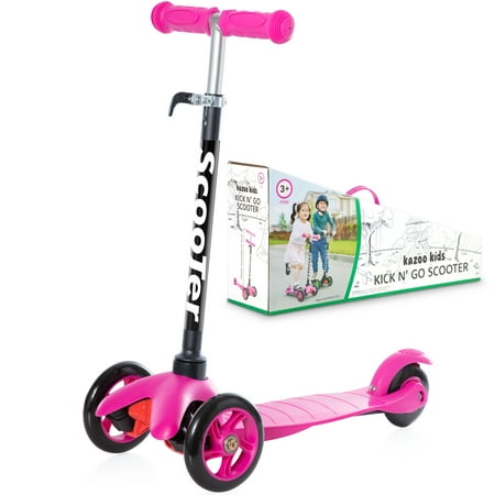 Kazoo Kids 3 Wheel Scooter Aluminum Frame (Pink)