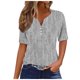 thumbnail image 1 of Camisetas Casuales de Mujer con Cuello en V Camiseta de Color Sólido, Manga Corta Casual Top para el Uso Diario, 1 of 5