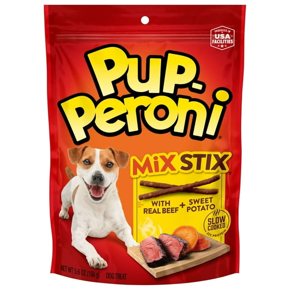 Pup-Peroni Mix Stix Real Beef Sweet Potato Flavor Dog Snacks (Various Sizes)