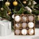 thumbnail image 4 of 9 Uds. de adornos de bolas de Navidad, decoración navideña de 8cm, decoraciones colgantes para de Navidad para festivales, corona interior para Estilo B BLESIY Bolas colgantes de árbol, 4 of 8