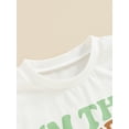 thumbnail image 6 of Gureui Infant Baby Boy Birthday Romper Cartoon Letter Print Round Neck Short Sleeve Bodysuit Toddler Tops, 6 of 9