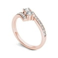 thumbnail image 2 of 1/2 Carat T.W. Diamond 10kt Rose Gold Two-Stone Bypass Band, 2 of 5
