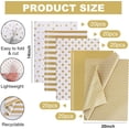 thumbnail image 3 of 100 Sheets Gold and White Tissue Paper Bulk, Gold Dots Star Twill Stripes Print Wrapping Tissue Paper for Gift Bags, 14 x 20 Inch Gift Wrap for Birthday Wedding Christmas DIY Crafts, 3 of 3