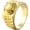 Yellow, variant on Men's Stainless Steel Vintage Domineering Classic Dragon Claw Crystal Checkerboard Gingham Pattern Gothic Punk Signet Ring