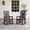 Brown, variant on Set of 2 Oversized HDPE Outdoor Rocking Chairs, All-Weather Porch Rockers, Black