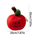 thumbnail image 2 of Halloween Apple Pumpkin Plush Toy, 7.87 in Cute Red Apple Shaped Jack-o'-Lantern Stuffed Doll, Soft Cuddly Plushie for Fall Home Decor, Party Display and Halloween Gift，B, 2 of 6