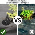 thumbnail image 5 of Grapas para jardinería, grapas de ancho ajustable para telas de control de malezas, mangueras de riego para exteriores, césped artificial, postes de cercas para mascotas y fijación de carpas (60, 5 of 5