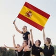 thumbnail image 5 of Spain Telescoping Fan Flag – 1.6m Extendable Pole & Large National Banner with Coat of Arms for Soccer Matches & Celebrations, 5 of 6