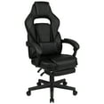 thumbnail image 2 of Flash Furniture X40 Gaming Chair Racing Ergonomic Computer Chair with Fully Reclining Back/Arms, Slide-Out Footrest, Massaging Lumbar - Black, 2 of 14