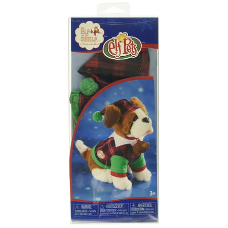 Elf on the Shelf Claus Couture Playful St Bernard PJs Doll, Red/Green By The Elf on the