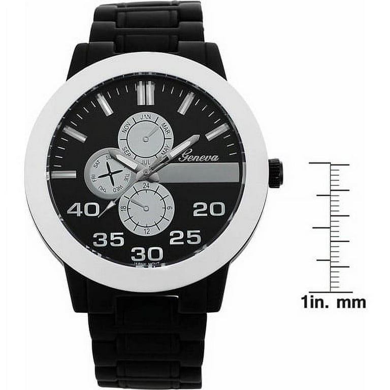 Geneva Platinum Men s Matte Link Watch Walmart