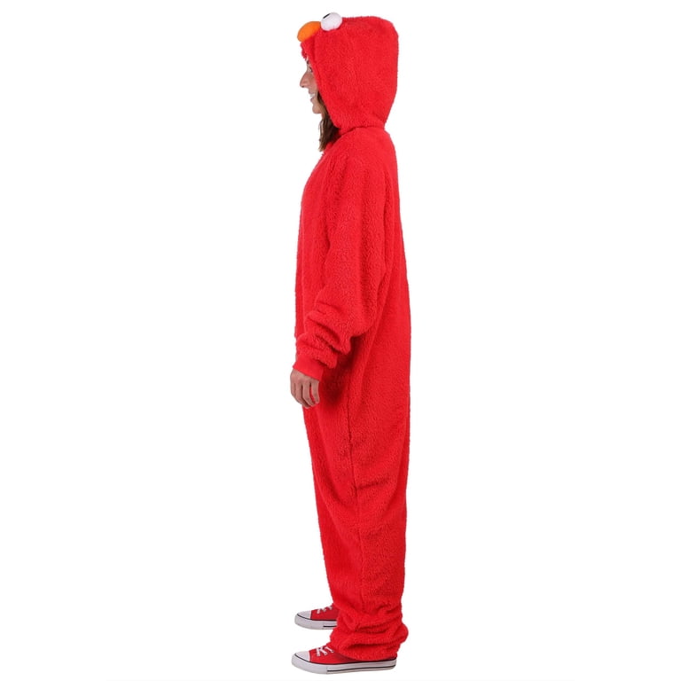 OMMO ノベルティ　パジャマ　レッド Adult Elmo Zip Costume Onesie - Walmart.com