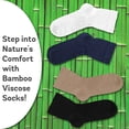 thumbnail image 4 of Cosyfeel Diabetic Socks men Loose Diabetic Ankle Socks - Bamboo Socks For Men Seamless Toe and Non-binding Top, 4 Pairs Soft Cozy Diabetics Neuropathy Socks For men, 4 of 7