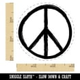 thumbnail image 2 of Peace Sign Sketch Self-Inking Rubber Stamp Ink Stamper - Orange Ink - Small 3/4 Inch, 2 of 7