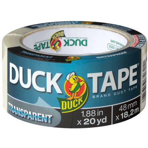 Duck Tape Transparent Tape, 1.88" x 20 yd, Clear