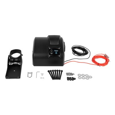Camco Marine Treuil Ancre de Bateau 69002 TRAC Extérieur; Pêcheur 25; Déploiement à Bouton-Poussoir; 12 Volts DC Électrique; Capacité d'Ancre de 25 Livres; Sans Ancre
