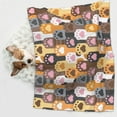 thumbnail image 3 of JUNZAN Waterproof Pet Blanket Dog Blankets, Cat Paw (2) Pattern Printing Super Soft Warm,Urine Proof Washable Pet Blanket, 3 of 5