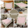 thumbnail image 6 of Pink Leaves Tapestry for Bedroom Wall Hanging Tapestry, Green Summer Botanical Pastoral Ceiling Backdrop Tapestries Poster Blanket Wall Decor for Teens Room Living Room Dorm 59" x 79", 6 of 8