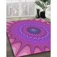 thumbnail image 2 of Ahgly Company Indoor Rectangle Patterned Dimorphotheca Magenta Pink Area Rugs, 2' x 4', 2 of 6