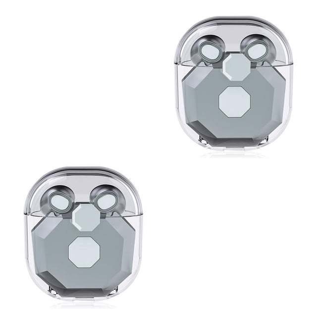 Inteprter Auriculares inalámbricos compatibles con Bluetooth, micrófono en la oreja, auriculares inteligentes con estuche de carga, estéreo, graves, Type1 NO1