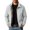 Gray, variant on Mens Lightweight Full Zip Jackets Laydown Collar Windbreaker Casual Work Coats Zip Pockets Golf Business Fall Track Outerwear