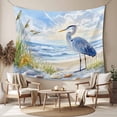 thumbnail image 2 of Coastal Birds Large Tapestry for Bedroom Wall Hanging Tapestry, Blue Sky Heron Seabird Tropical Beach Ceiling Backdrop Tapestries Poster Blanket Wall Decor for Teens Room Living Room Dorm 86" x 104", 2 of 8