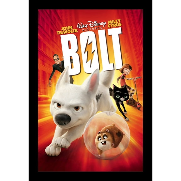BOLT - 11x17 Framed Movie Poster