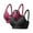 Wine/Black, variant on WREESH 2 Pack No Underwire Bras Full Support Push Up Bras for Women Wireless Comfort Everyday Bras Adjustable Strap Bra Underwear Pink