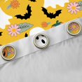 thumbnail image 4 of Feelyou Halloween Ghost 2-Pack (52x84) Blackout Curtains, Groovy Floral Window Curtains, 4 of 6