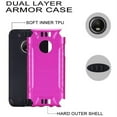 thumbnail image 2 of GSA Slim Brushed Hybrid Case For Motorola Moto G5 Plus XT1687 - Hot Pink/Black, 2 of 3