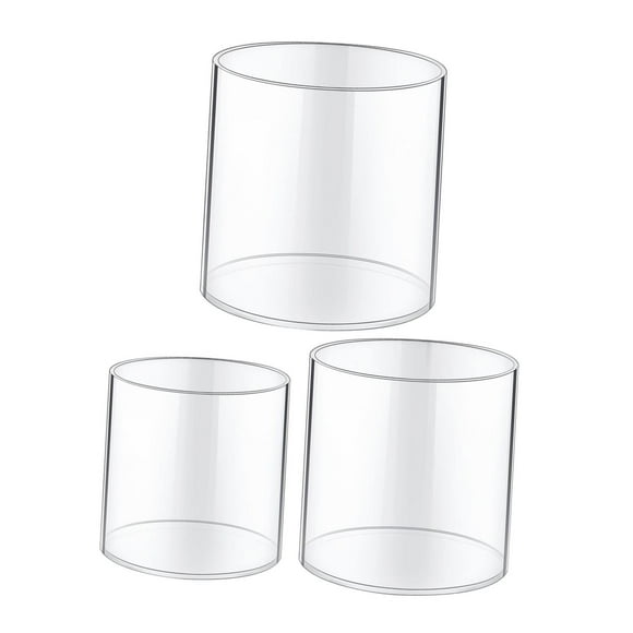 Lipstore 3 Pieces Cylinders Vases Decor Acrylic Vases for Wedding Desktop Living Room