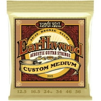 Ernie Ball Earthwood Custom Medium 80/20 Bronze Acoustic Guitar Strings - 12.5-56 Gauge