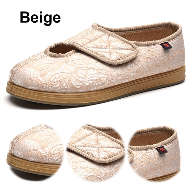 Zapatos para Casa Unisex Anchos Personas Mayores Alivio Del Dolor Pies Neuropatía