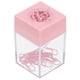 thumbnail image 1 of Soporte de clip de papel magnético Uxcell, organizador de clips de papel de gran capacidad para escritorio, rosa, 1 of 6