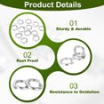 thumbnail image 3 of Split Lock Washer, Spring Lock Washer Stainless Steel Lock Washers Assortment Kit for Screws Bolt 8  100, 3 of 8