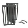 thumbnail image 6 of Unipaws Freestanding Wooden Dog Gate, Foldable Pet Gate with 2PCS Support Feet, Dog Barrier Indoor Pet Gate Panels for Stairs, 36 Inch Tall, 60 Inch Wide, Gray, 6 of 7