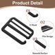 thumbnail image 3 of 2Pack Hebillas de Cinta G-Gancho, 50mm Tri-Glide Plana, Negra, 3 of 6