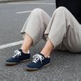 thumbnail image 2 of Cushionaire Tock Genuine Leather Lace-Up Casual Sneakers for Women – Retro-Inspired Tennis Shoe with Gum Rubber Outsole, Cushioned Arch Support, Lightweight Low Top Trainer, 2 of 15