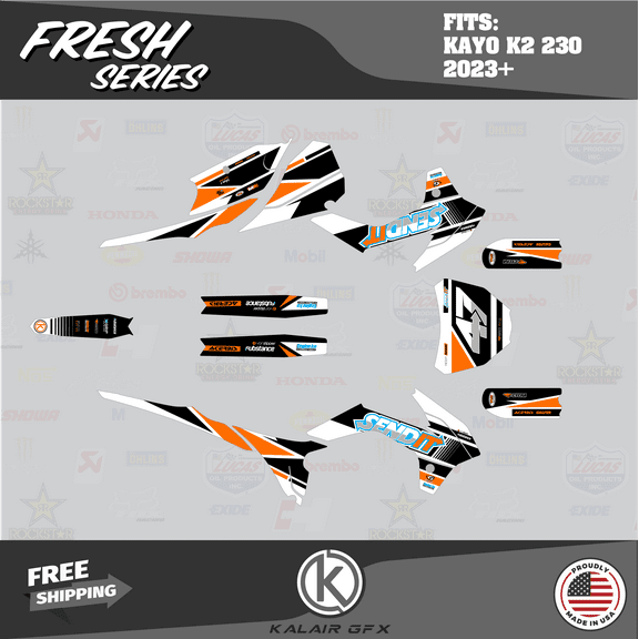 Kalair GFX Graphics Kit for Kayo K2 230 (All Years) Fresh Series