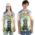 thumbnail image 4 of Happy St. Patrick’s Day Labrador Retriever with Green Hat Shamrocks Rainbow All Over Print 3D Baseball Shirt Lab Dog Lover Gifts Softball Sport - 03007, 4 of 6