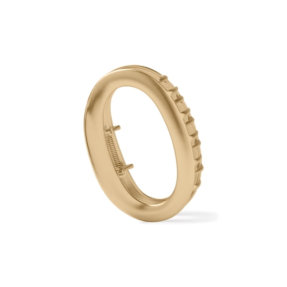 The Hair Edit Contour Oval Claw Clip, Gilded Gold