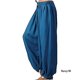 thumbnail image 4 of Qarigey Pantalones deportivos de pierna ancha para mujer, pantalones de chándal de baile para gimnasio, ropa de playa, pantalones de Prendas para la parte inferior del cuerpo Azul oscuro METRO, 4 of 5