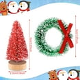 thumbnail image 3 of 36PCS Bottle Brush Trees Mini Trees for Crafts Mini Sisal Trees Miniature Wreaths Frosted Christmas Tree Modern Christmas Decor Winter Ornaments Crafts, 3 of 7