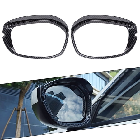 Xotic Tech 2PCS Rear View Side Mirror Cap Cover Trim Compatible with Honda Civic 11th Gen 2022 (Carbon Fiber Pattern)